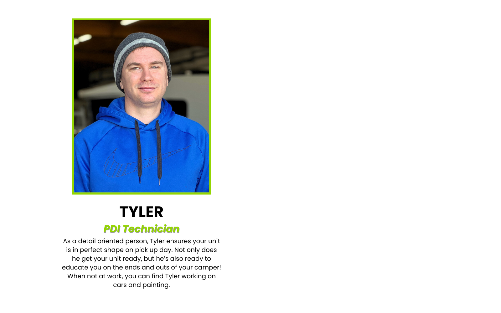 Tyler PDI Technician